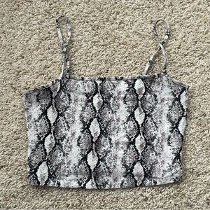 forever 21 snake print tank top!